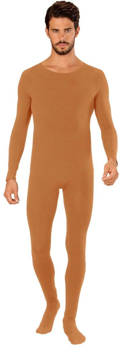 Dans & Entertainment Kostuum | Unicolor Bodysuit Lichaamskleur | Man | Small / Medium | Carnaval kostuum | Verkleedkleding